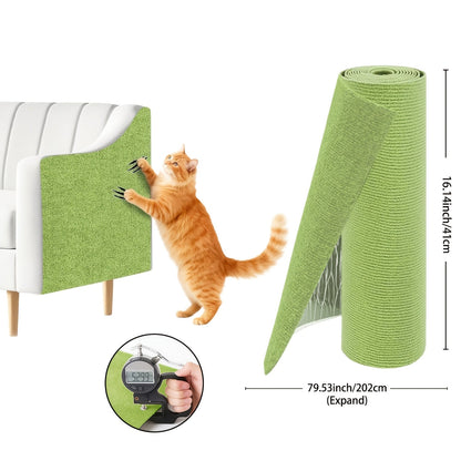 Cat Scratch Furniture Protectors Self-Adhesive - Trimmable Sofa & Wall Scratch Guards, Durable Cat Scratching Deterrent Pads for Couch, Chair, Door Frame