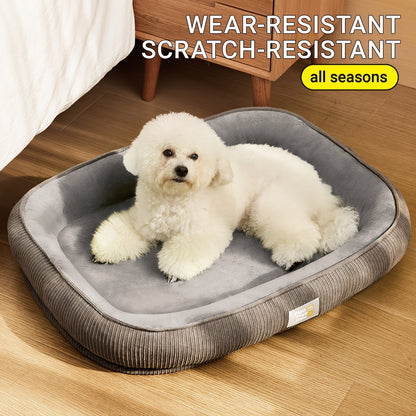 Orthopedic Dog Bed & Cat Bed All Season Comfort Pet Mattress Moisture-Wicking Surface Anti-Slip Bottom Washable Cover Fits Small Medium Large Dogs Cats S M L XL XXL Sizes Available