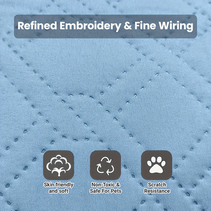 Pet Cooling Mat - Ultra-Soft Sweat-Absorbent Surface, Instant Cooling All-Day Comfort, 5 Sizes for Small Medium Large Cats & Dogs, Durable & Portable, All-Season Use