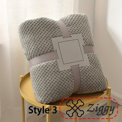 Personalized Pet Blanket Custom Embroidered with Name - Plaid Throw Blanket for Dogs & Cats, Cozy Machine Washable Bedspread for Bed & Couch, 3 Embroidery Styles 4 Colors - Puppy & Kitten Gift