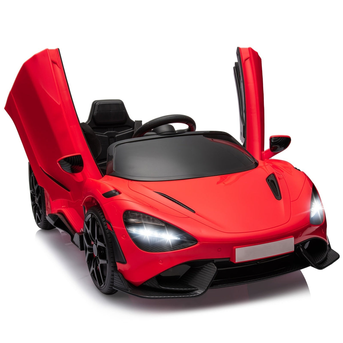 Kids Electric Ride-On Car Toy for Toddlers Ages 3-5 - Battery Powered Vehicle with 3 Speed Settings, Parental Remote Control, Suspension System & LED Lights | Birthday Christmas Gift for Boys & Girls