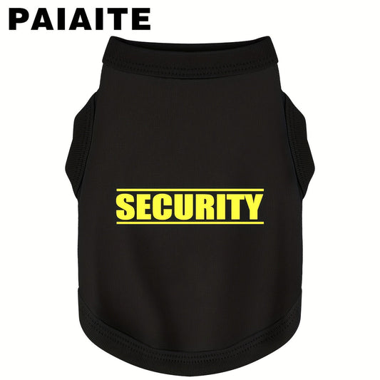 Funny Security Dog Shirt Vest – Soft Lightweight Breathable Graphic Dog T-Shirt for Small Medium Dogs, Cozy Canine Everyday Wear & Pet Costume