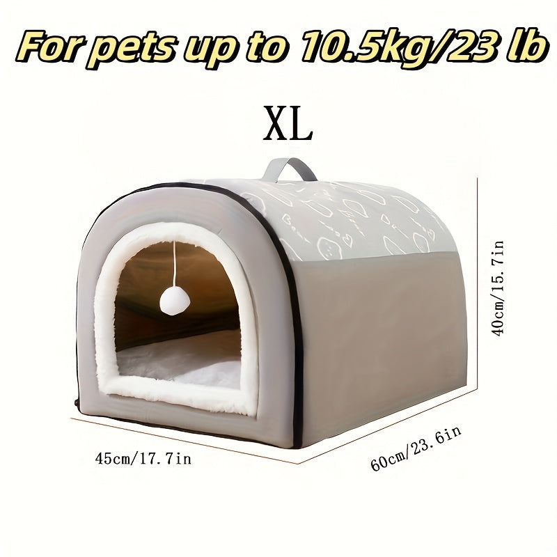 Washable Dog Bed with Removable Cover & Non-Slip Bottom – Orthopedic Foam Support, Cozy All-Season Bed for Small Medium Large Dogs Up to 99 LBS, Cartoon Design, Machine Washable
