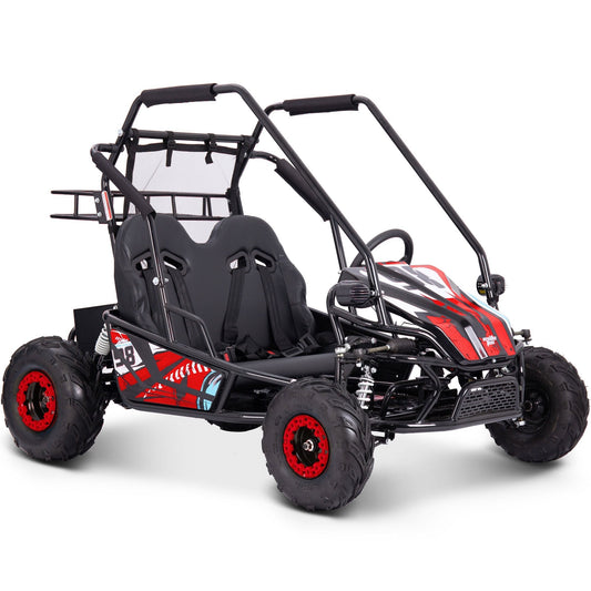 MotoTec Mud XL 60V 2000W 2-Seat Electric Go Kart – Full Suspension, 4-Point Harness, Bluetooth Speakers, 400 lb Capacity, Forward & Reverse, Off-Road Kids & Family Go Kart