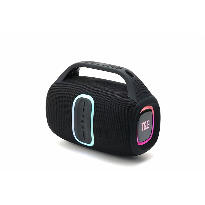 TG674 30W Portable Outdoor Bluetooth Speaker IPX4 Waterproof Subwoofer Dual Pairing 3600mAh Battery Booming Bass with Handle – Black Blue Gray