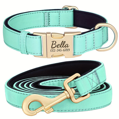 Customizable Nylon Dog Collar with Quick-Dry Diving Cloth Lining – Soft Comfortable Durable Collar for Small Medium Large Dogs – Personalized ID Info Dog Collar for Daily Walking & Outdoor Activities