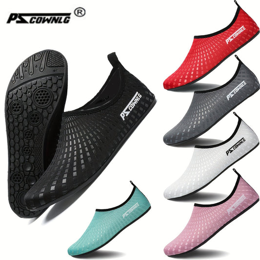Unisex Quick-Dry Water Shoes & Aqua Socks - Anti-Slip, Breathable & Foldable - Beach, Swim, Yoga, Pool & Camping - US 4.5–13.5 - Red, White, Green, Grey, Black & Pink