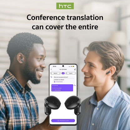 AI Translator Headset - Real-Time Translation in 131+ Languages, Wireless, Touch Control, Smart LCD Screen, Gaming Mode, Compatible with PC, Phone & Tablet for Travel, Business & Everyday Use