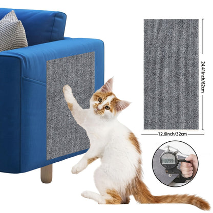 Cat Scratch Furniture Protectors Self-Adhesive - Trimmable Sofa & Wall Scratch Guards, Durable Cat Scratching Deterrent Pads for Couch, Chair, Door Frame