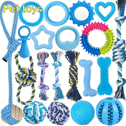 8-Piece Dog Toy Set for Small & Medium Dogs – Cute Breed Design Assorted Interactive Toys, Bright Colors, Squeaky & Chew Toys for Teething, Training & Bonding Play, Random Styles & Colors
