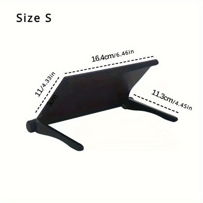 Carbon Fiber TV Mount & Router / Cable Box Stand - No-Drill, Adjustable Angle, Space-Saving Storage Rack - Living Room & Home PC Setup - Z-Fashion, Light Luxury & Black Enhanced