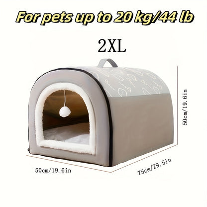 Washable Dog Bed with Removable Cover & Non-Slip Bottom – Orthopedic Foam Support, Cozy All-Season Bed for Small Medium Large Dogs Up to 99 LBS, Cartoon Design, Machine Washable