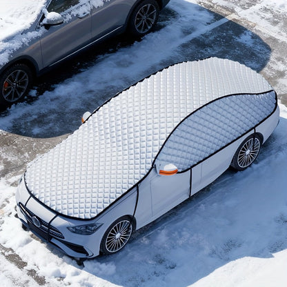 Car Windshield Snow Cover - Portable Snow & Ice Shield, Frost Protection, Easy Installation, Wind-Resistant - Fits Most Vehicles