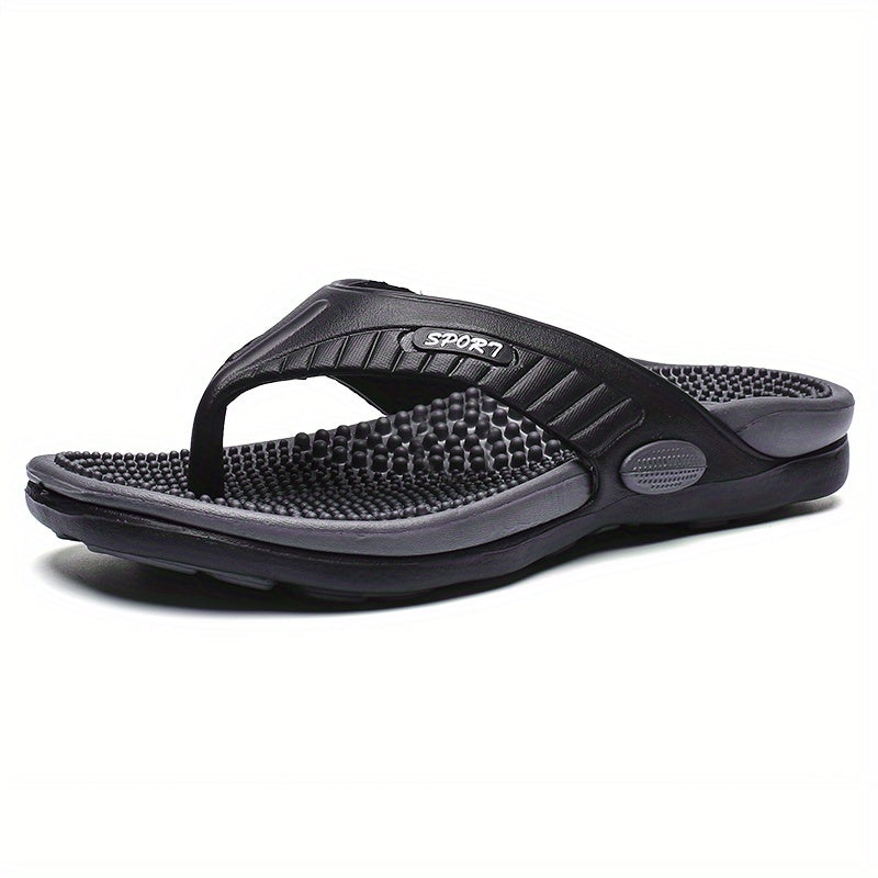 Acupressure Massage Flip-Flops - Arch Support, Shock-Absorbing & Non-Slip - Unisex Indoor, Outdoor & Beach Sandals - US 8–12 - Orange Red, Green, Red, Black, Khaki & Brown