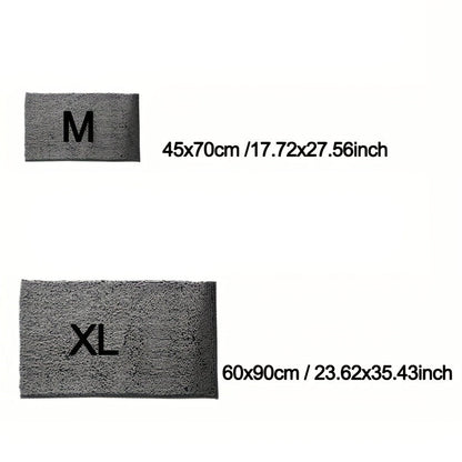 Mud Paw Dog Mat for Entryway - Ultra-Absorbent Quick-Dry Non-Slip Washable Dog Door Mat, Microfiber Pet Mud Mat Absorbs Moisture and Dirt for Indoor Entrance Hallway and Mudroom, Grey XL 23.62x35.43 inch