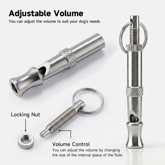 Adjustable Dog Training Whistle Lightweight Compact Clear Sound Silent Ultrasonic Whistle for Dog Obedience Training Recall and Behavior Correction