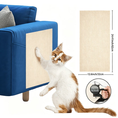 Cat Scratch Furniture Protectors Self-Adhesive - Trimmable Sofa & Wall Scratch Guards, Durable Cat Scratching Deterrent Pads for Couch, Chair, Door Frame