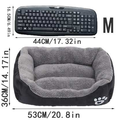 Cozy Winter Pet Bed for Small Dogs & Cats – Candy-Colored Washable Square Warm Nest for Chihuahua, Pomeranian, Shih Tzu & Small Breeds, Soft Plush Dog Cat Bed