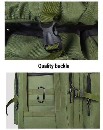 100L Tactical Backpack Large Capacity Molle Hiking Backpack with Multiple Compartments & Ergonomic Straps - Heavy Duty for Camping, Travel, Trekking & Outdoor Adventures