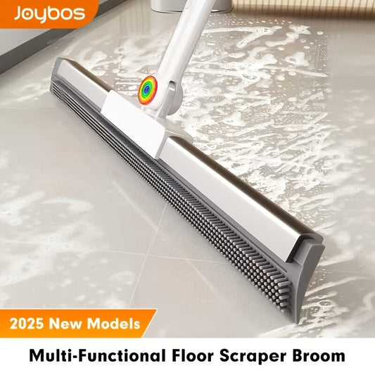 Multifunctional Floor Broom & Pet Hair Removal Tool - Long Handle, Non-Sticky, Widened & Lengthened - 3 Sizes (30 / 40 / 50cm) - Bathroom, Kitchen, Tile, Glass & Carpet Cleaning