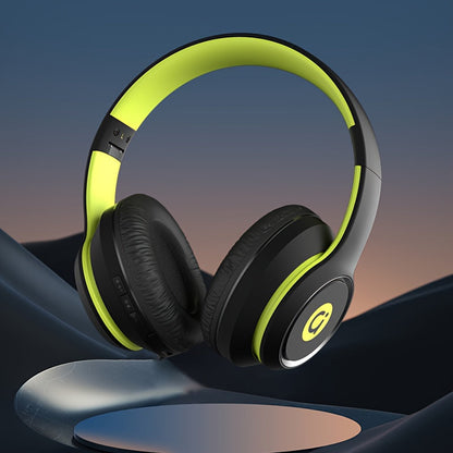 Wireless Bluetooth Over-Ear Headphones with Detachable In-Ear Earbuds, Built-In Microphone, Active Noise Isolation, Retractable Foldable Design, Hi-Fi Stereo Audio for Music Gaming Work - 2 Colors