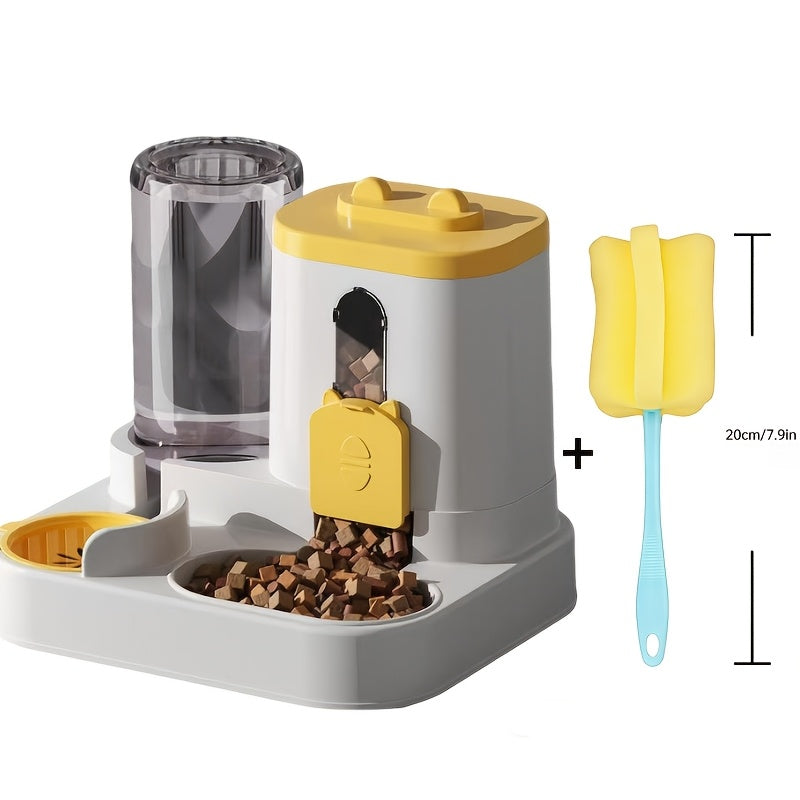 Slow Feeder Bowl for Dogs & Cats - Fun Rolling Ball Puzzle Feeder & Portion Control Dispenser, Controls Eating Speed, Prevents Bloat, Ideal for Senior Dogs & Picky Eaters