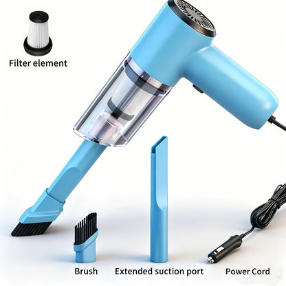 Cordless Car Vacuum Cleaner 7KPa Strong Suction – 80dB Quiet, 3 Nozzles, USB Rechargeable Handheld Portable Auto Vacuum for Car Interior Home Pet Hair, Gift for Women Drivers