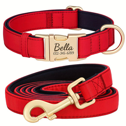 Customizable Nylon Dog Collar with Quick-Dry Diving Cloth Lining – Soft Comfortable Durable Collar for Small Medium Large Dogs – Personalized ID Info Dog Collar for Daily Walking & Outdoor Activities