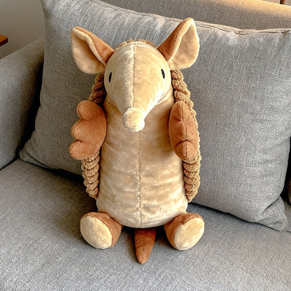 XL Bite Resistant Squeaky Plush Dog Toy - Double Layer Tear Resistant Washable Interactive Chew Toy for All Dog Breeds Boredom Relief No Battery Large Dog Toy Gift
