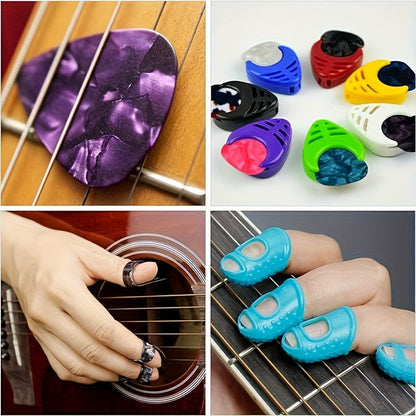 64-Piece Guitar Accessories Kit for Beginners – Includes 3 Sets of Strings, Capo, Clip-On Tuner, Picks, Finger Guards, Bridge Pins, Nut & Saddle, 3-in-1 String Winder Tool & Storage Bag