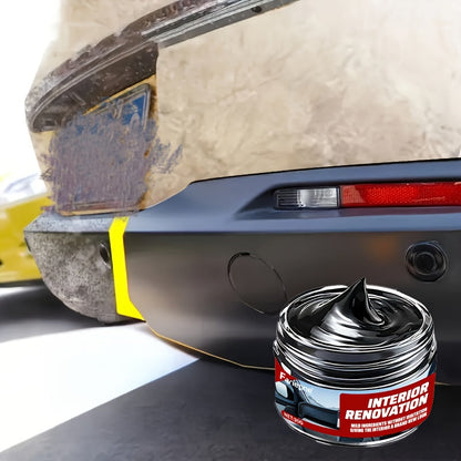 Multi-Functional Car Plastic Repair Wax with Nano Coating – Restores Faded Black Trim & Yellowing, Enhances Dashboard Interior Shine, Protects Tires, Universal Car Plastic Restorer Paste