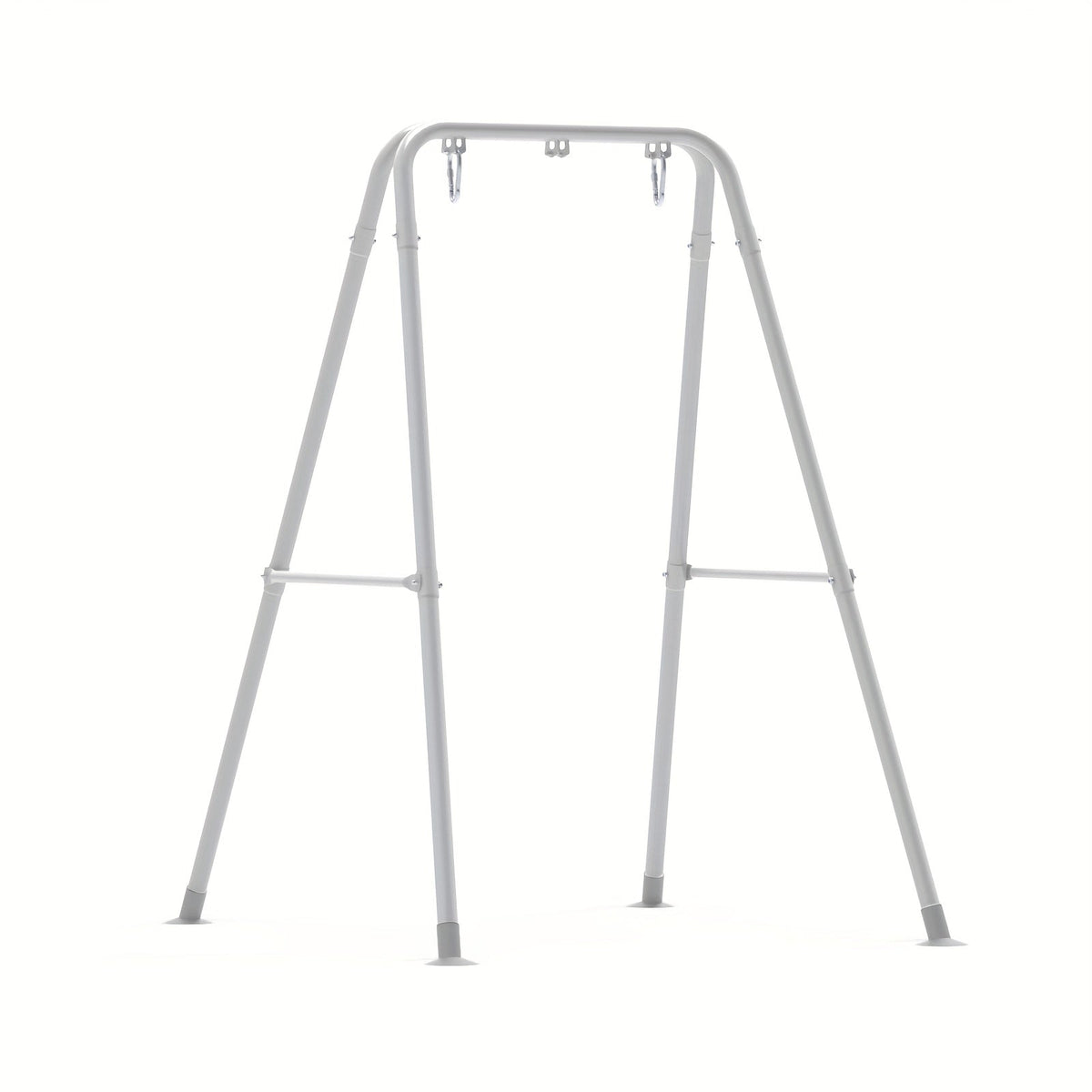 A-Frame Hammock Chair Stand Foldable – Heavy-Duty 300 LBS Steel Swing Stand for Hanging Chair Porch Indoor Outdoor Use in Black White Gold Silver