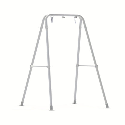 A-Frame Hammock Chair Stand Foldable – Heavy-Duty 300 LBS Steel Swing Stand for Hanging Chair Porch Indoor Outdoor Use in Black White Gold Silver