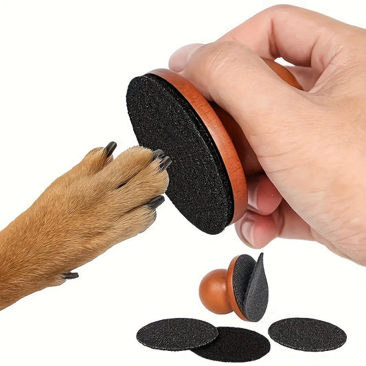 Dog Nail File Scratch Board for Small Animals - Stress-Free Pet Nail Grinder Scratchpad No Battery Needed Safe Gentle Paw Care Tool for Dogs Cats Rabbits Anxiety-Free Grooming