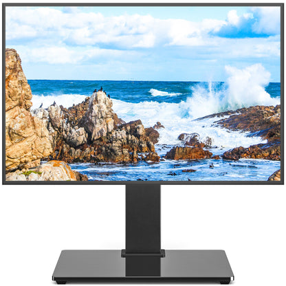 TV Stand for 34-70 Inch TVs Adjustable Height No Drilling – Flat Panel Curved Screen Floor TV Mount Stand for Living Room Bedroom Office