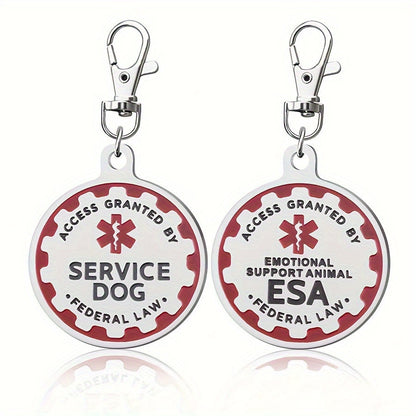 Personalized Pet ID Tag Custom Engraved Dog Cat Name Tag with Owner Phone Number Durable Anti-Lost Pet Tag Gift for Dogs Cats