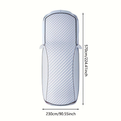 Car Windshield Snow Cover - Portable Snow & Ice Shield, Frost Protection, Easy Installation, Wind-Resistant - Fits Most Vehicles